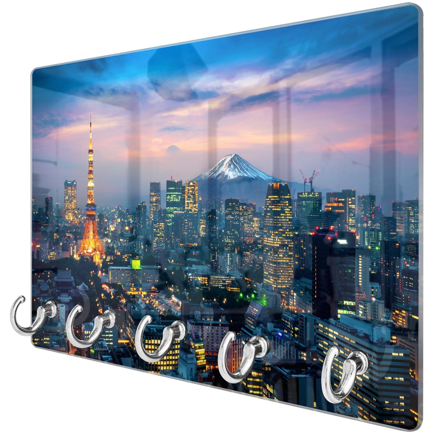 Sleutelhanger - Gehard Glas - Tokyo met de Fuji-berg