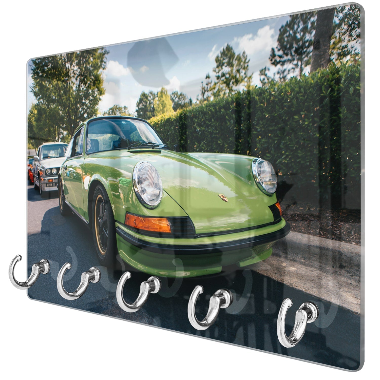 Sleutelhanger - Gehard Glas - Porsche 911 1970 Groen