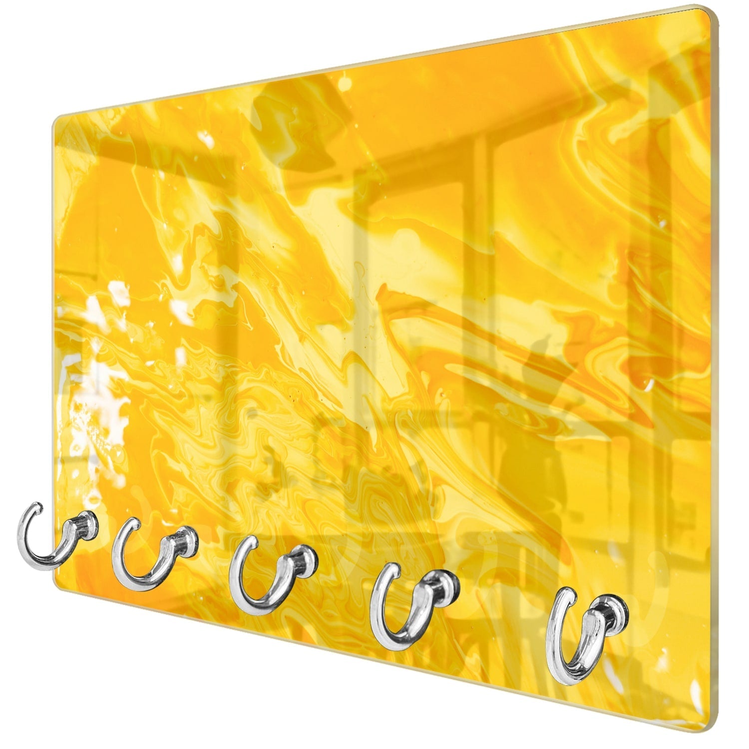 Sleutelhanger - Gehard Glas - Abstract geel