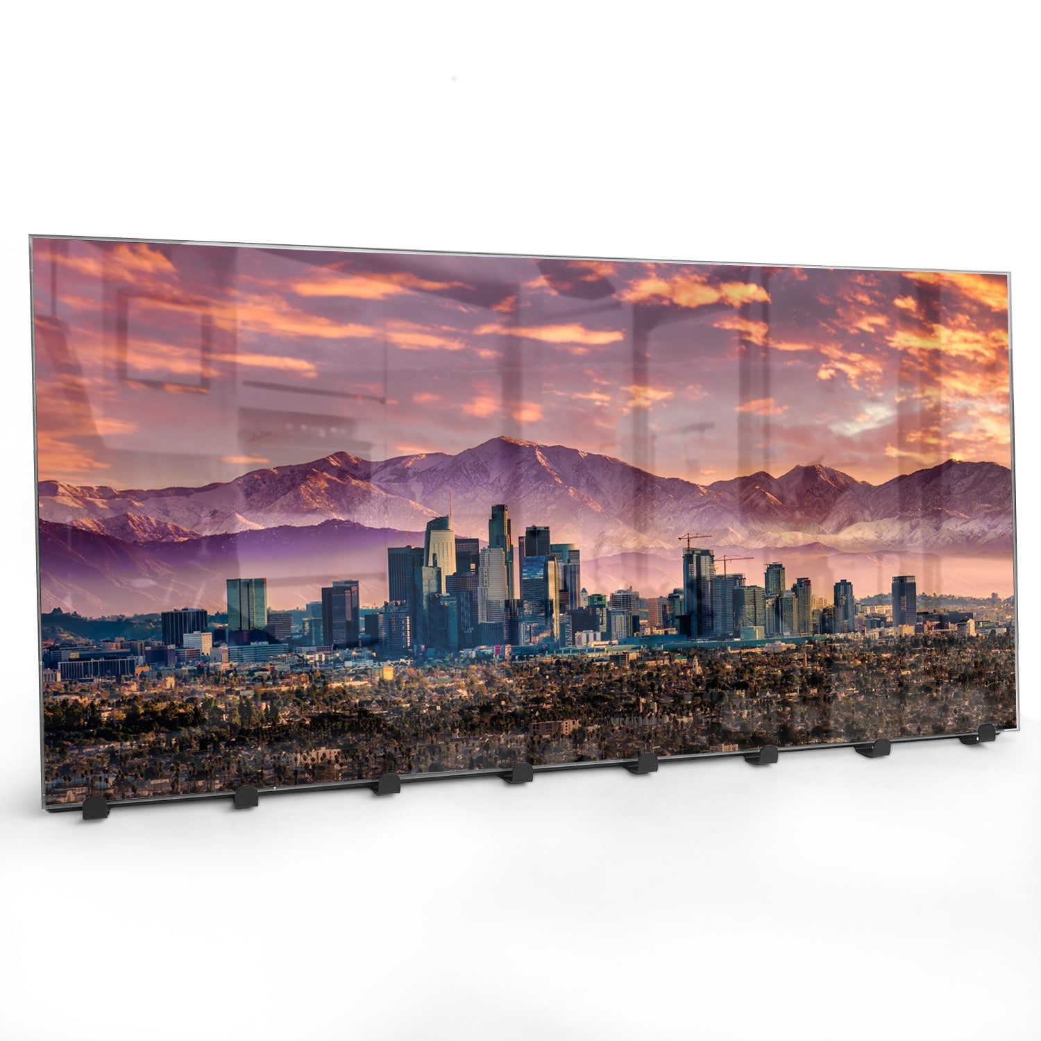 Kapstok - Gehard Glas - Los Angeles Skyline bij Zonsondergang