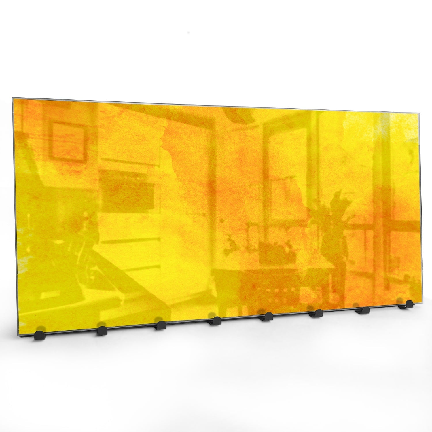 Kapstok - Gehard Glas - Oranje-Gele Waterverf