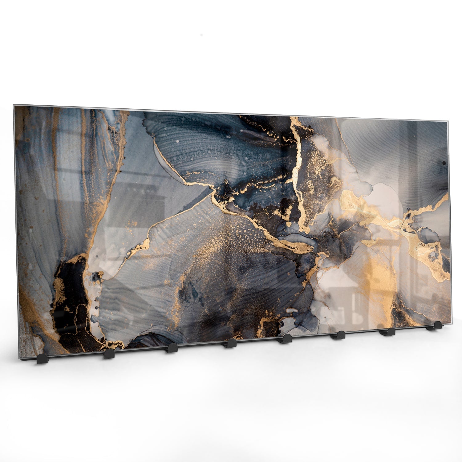 Kapstok - Gehard Glas - Zwart en Goud Abstract Kunst