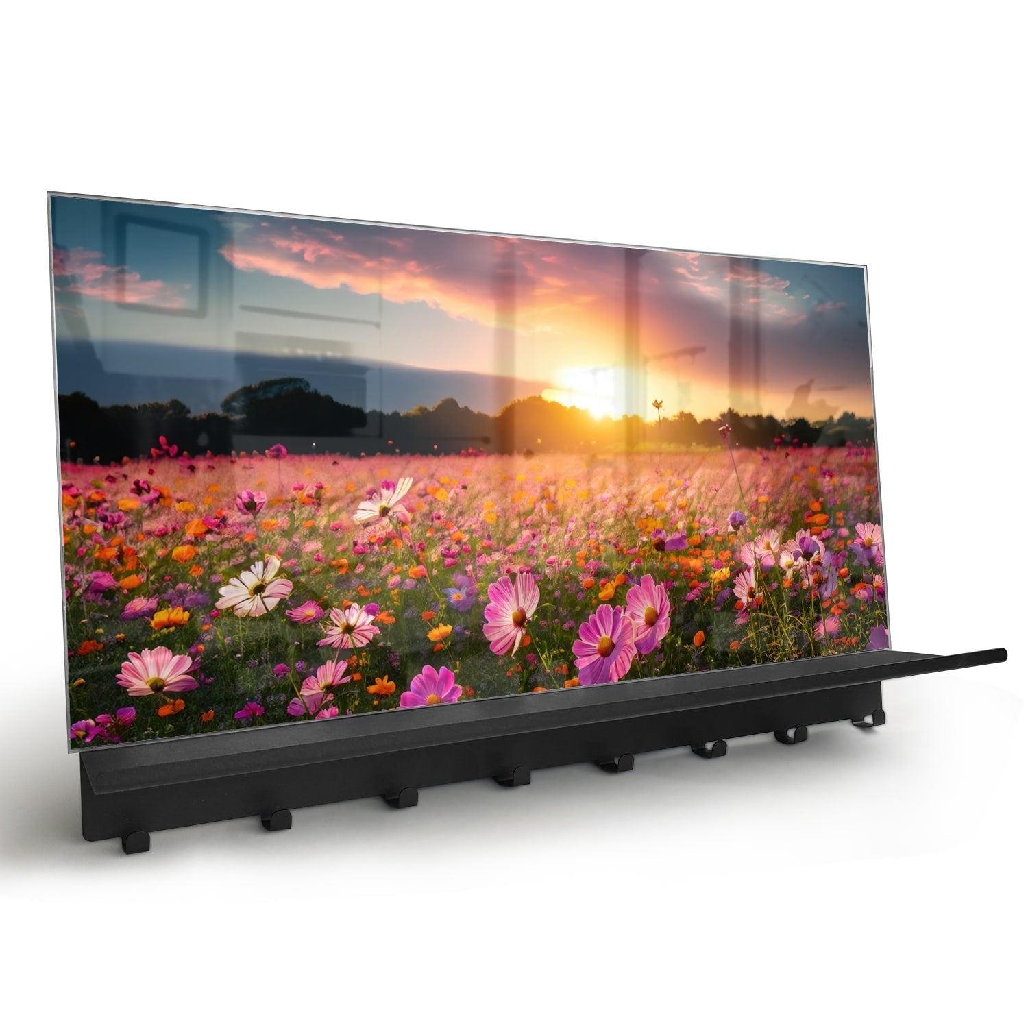 Kapstok - Gehard Glas - Zomerbloemen bij Zonsondergang