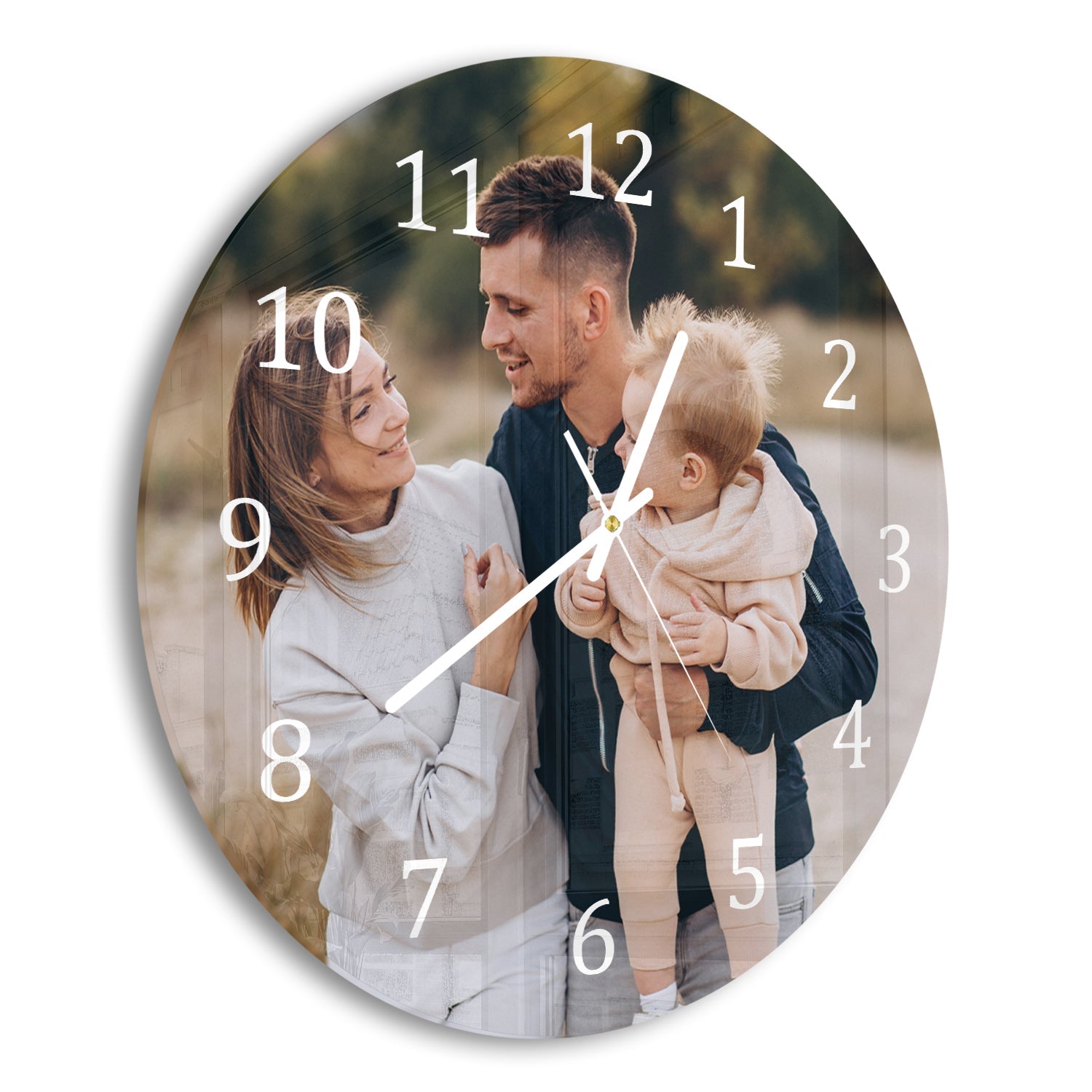 ALEENFOON Glazen wandklok 30 cm stil, niet tikkende kwaliteit, kwarts, batterij-aangedreven, ronde wandklokken voor keuken, woonkamer, slaapkamer, hal, kantoor (planeten ALEENFOON Glazen wandklok 30 cm stil, niet tikkende kwaliteit, kwarts, batterij-aangedreven, ronde wandklokken voor keuken, woonkamer, slaapkamer, hal, kantoor (planeten