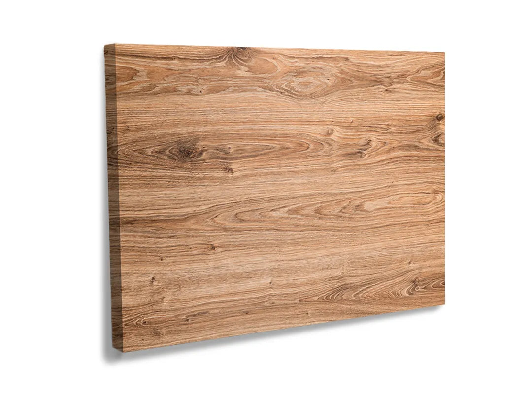Kurkborden op canvas met lichte natuurlijke houtstructuur – formaat 120 × 80 cm