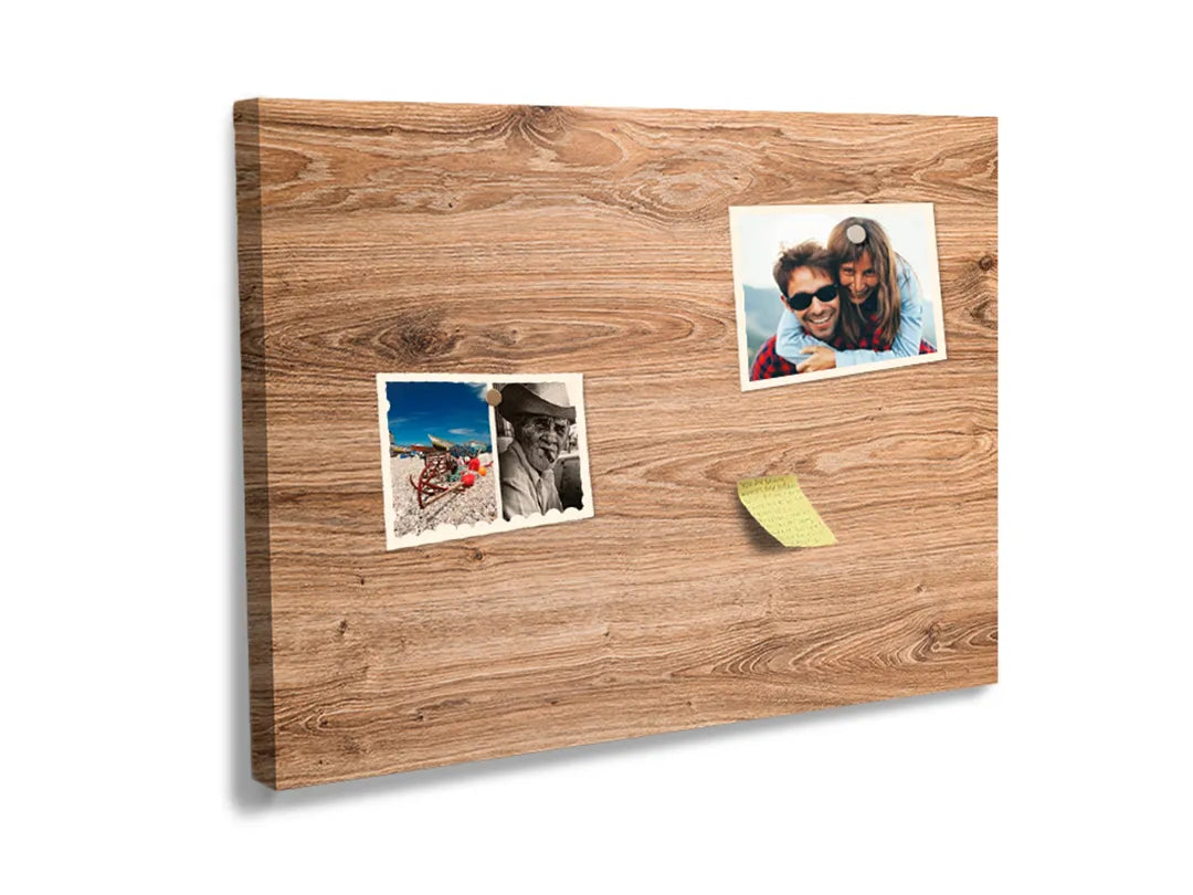Kurkborden op canvas met lichte natuurlijke houtstructuur – formaat 60 × 40 cm