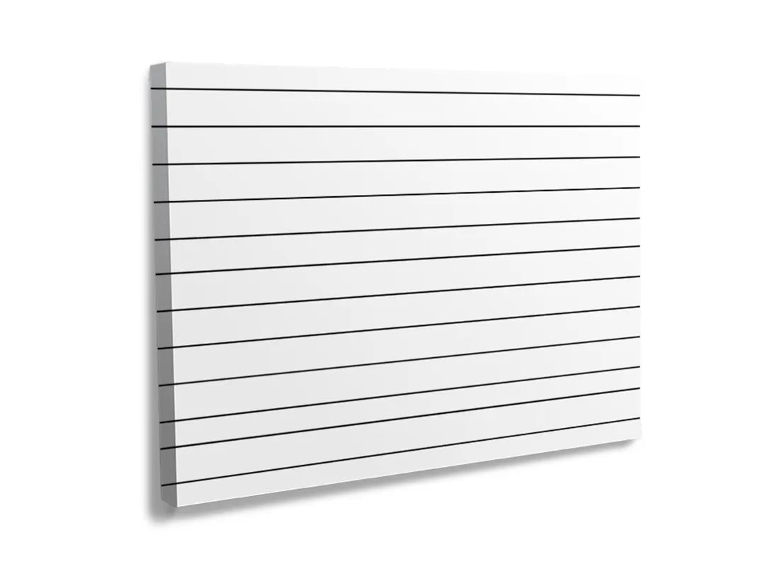 Kurkborden op canvas met minimalistische horizontale lijnen – formaat 120 × 80 cm
