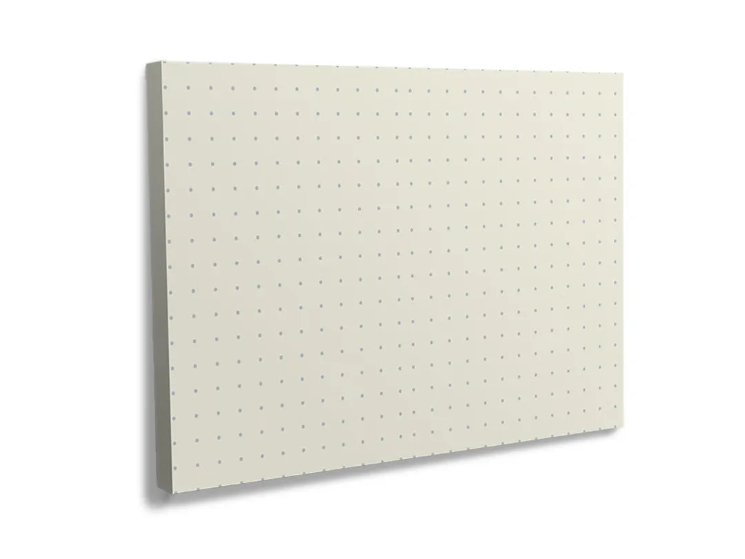 Kurkborden op canvas met beige stippenraster – formaat 120 × 80 cm