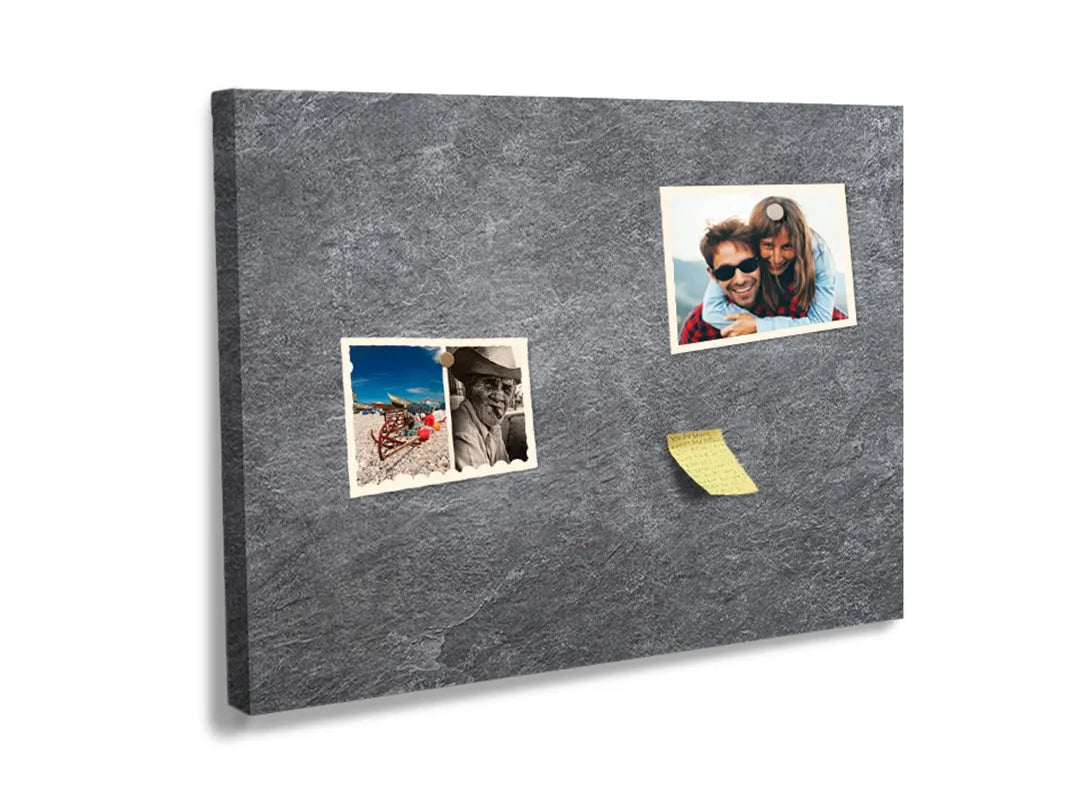 Kurkborden op canvas met donkergrijze betonstructuur – formaat 60 × 40 cm