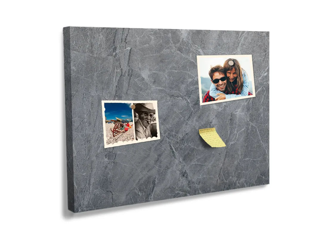 Kurkborden op canvas met donkergrijze natuursteenstructuur – formaat 60 × 40 cm