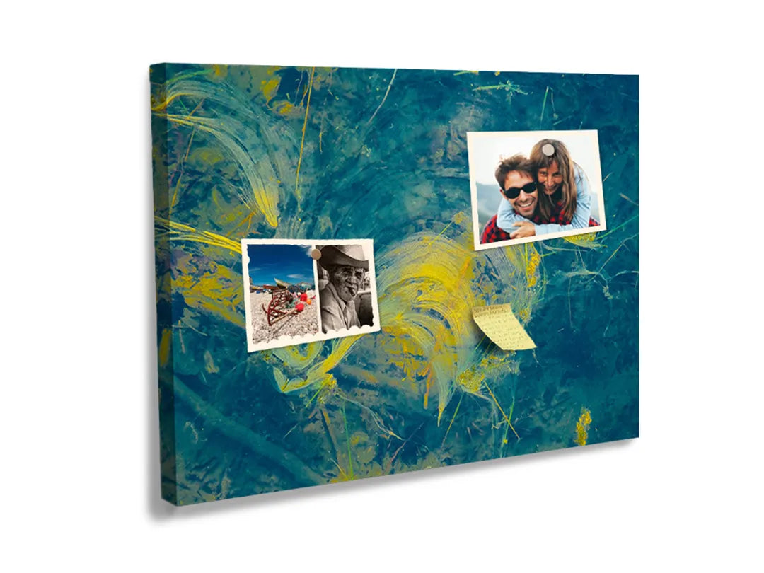 Decoratief Kurk Prikbord op Canvas – Abstract Landschap