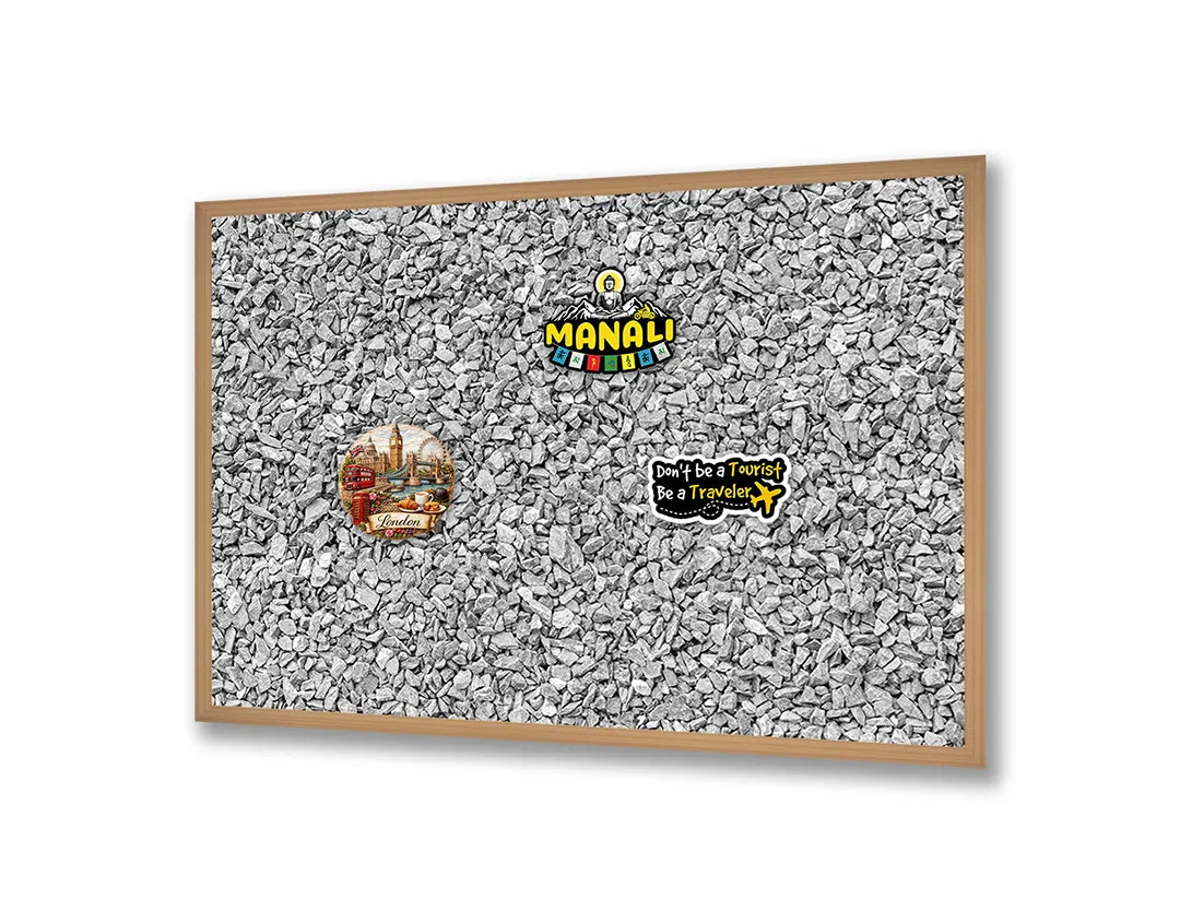 Metalen Magneetbord met print van Grijze ruis textuur perfect als decoratie