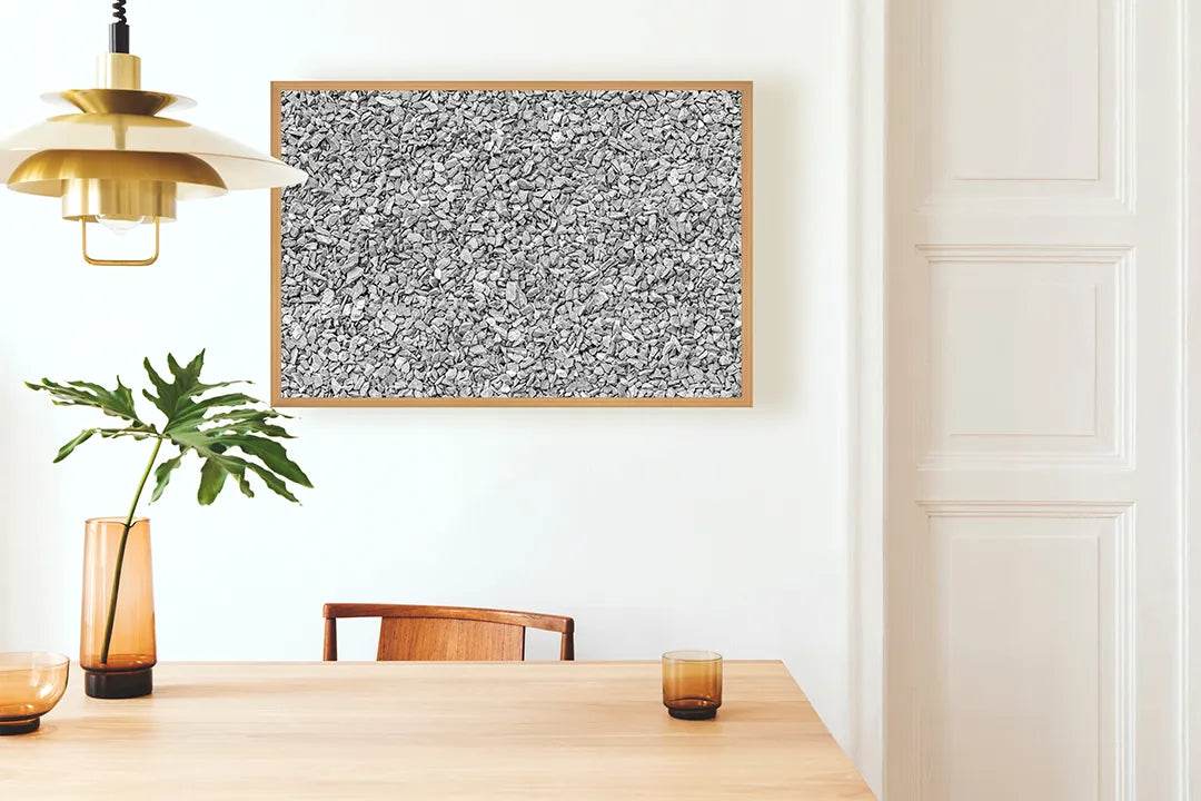 Metalen Magneetbord met print van Grijze ruis textuur perfect als decoratie