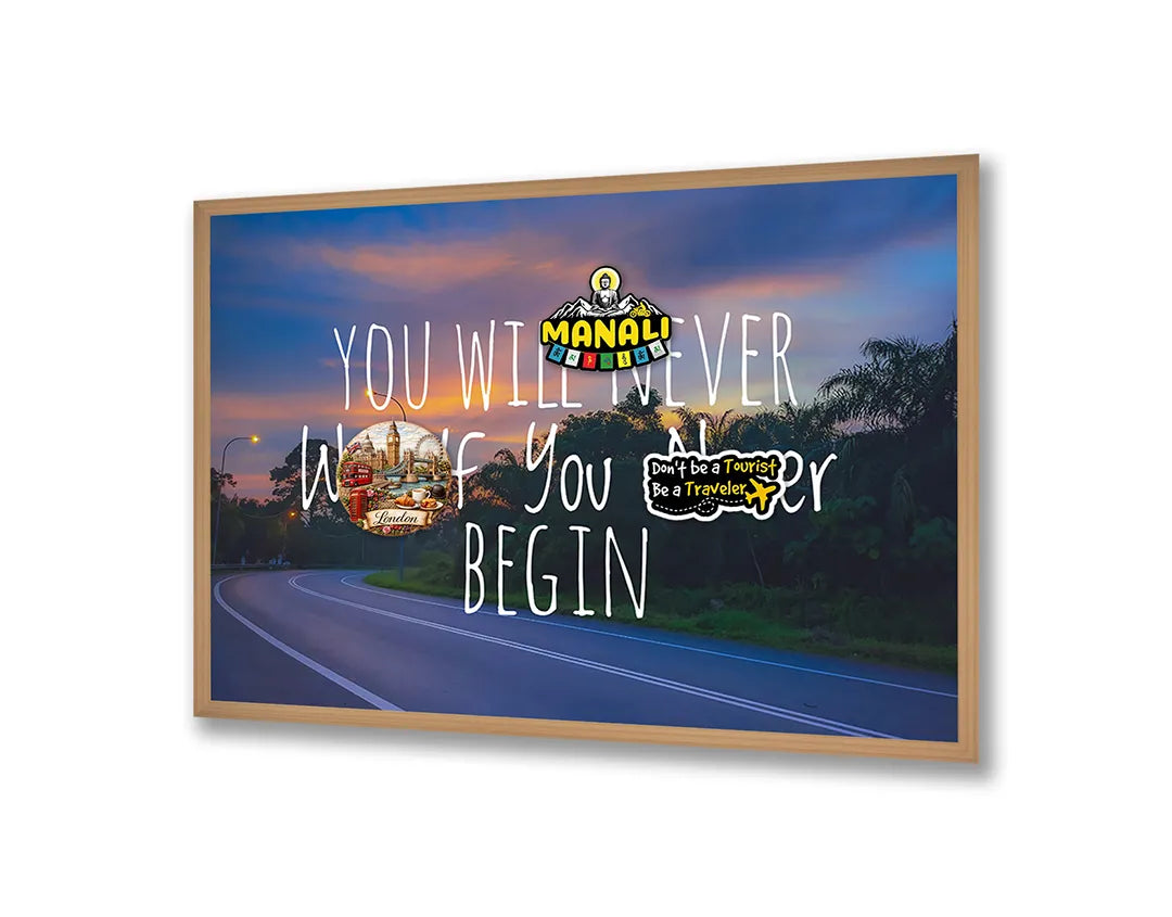 Metalen Magneetbord met print van You will never win tekst perfect als decoratie