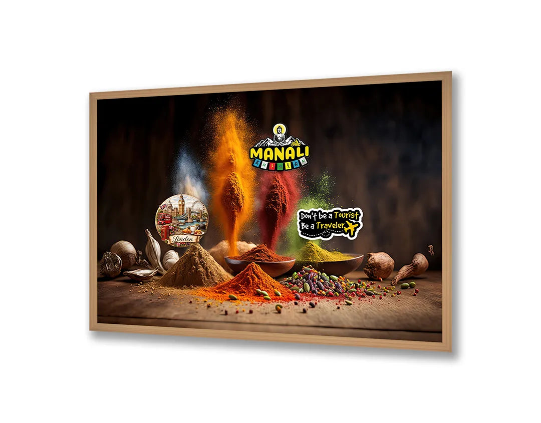 Metalen Magneetbord met print van Kruiden explosie kleur perfect als decoratie