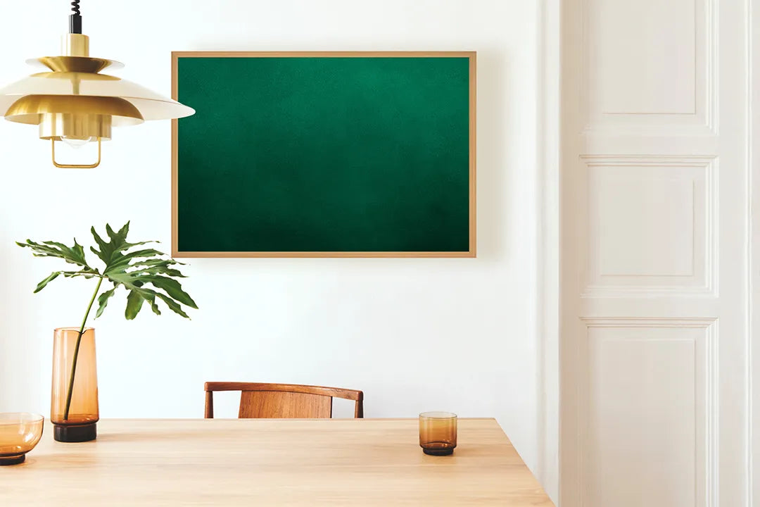 Metalen Magneetbord met print van Groen schoolbord krijtbord perfect als decoratie