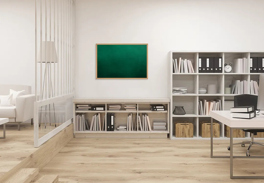 Metalen Magneetbord met print van Groen schoolbord krijtbord perfect als decoratie