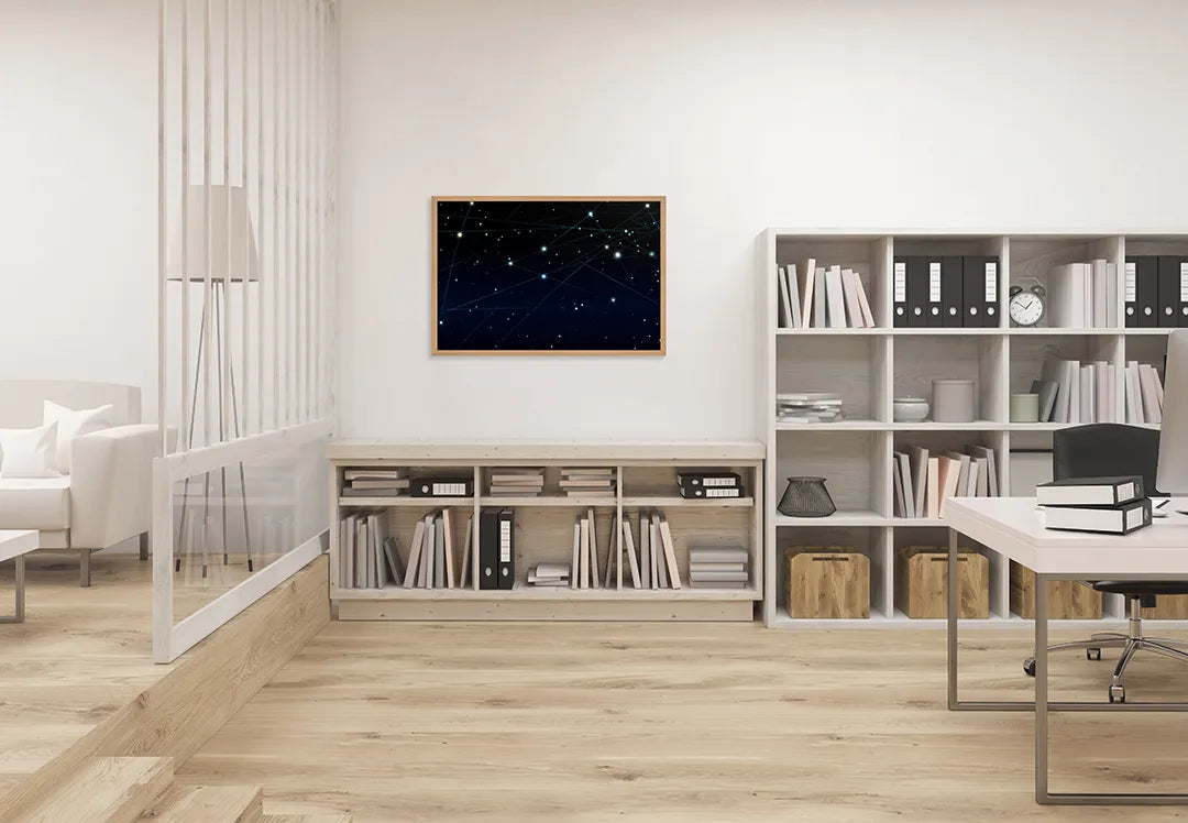 Metalen Magneetbord met hoogwaardige afbeelding van Sterrenbeeld constellaties voor aan de muur