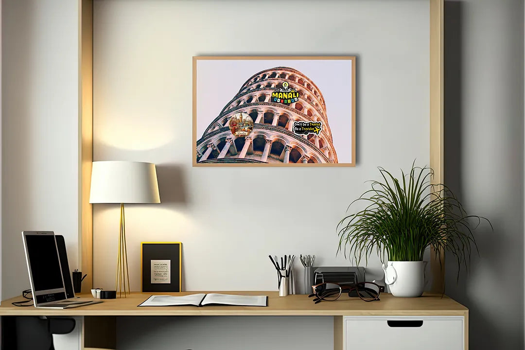 Metalen Magneetbord met print van Colosseum Rome Italië perfect als decoratie