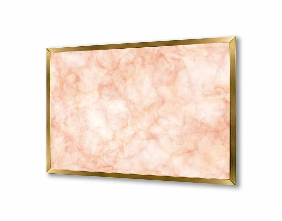 Metalen Magneetbord met afbeelding van roze marmer textuur in zacht pastel roze kleuren