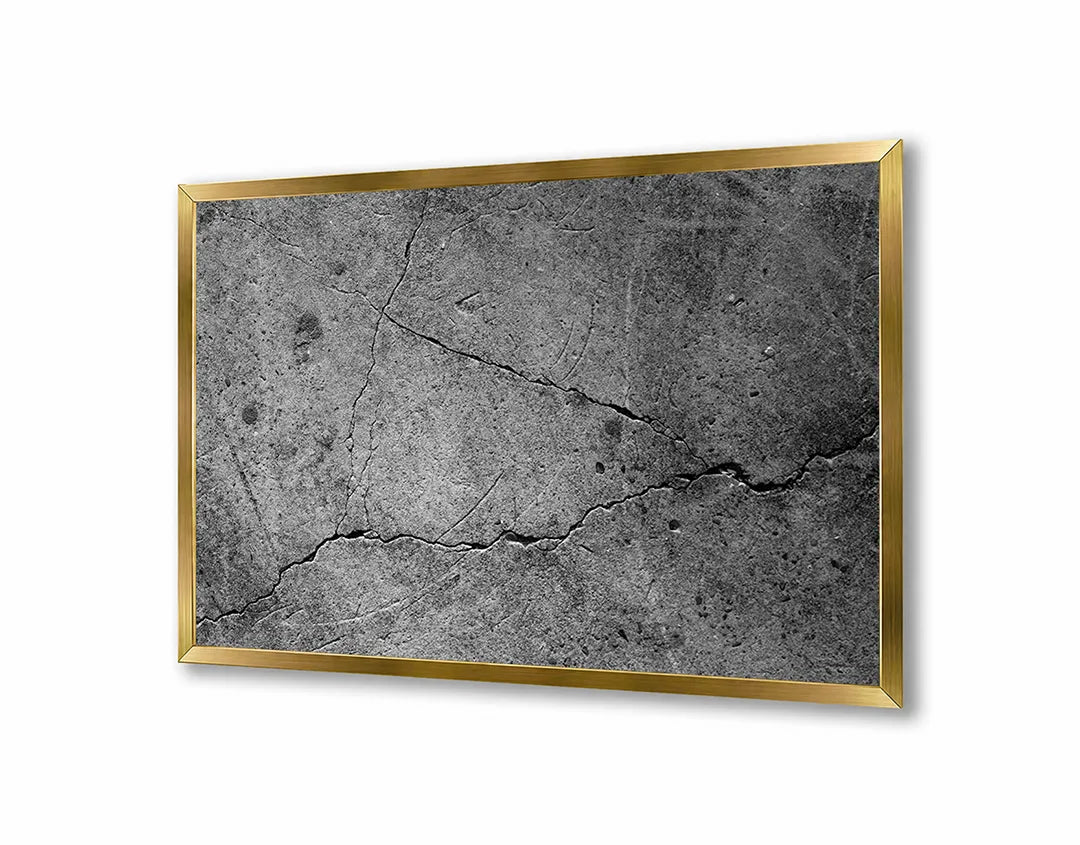 Metalen Magneetbord met afbeelding van gebarsten betonnen muur in ruw grijs kleuren