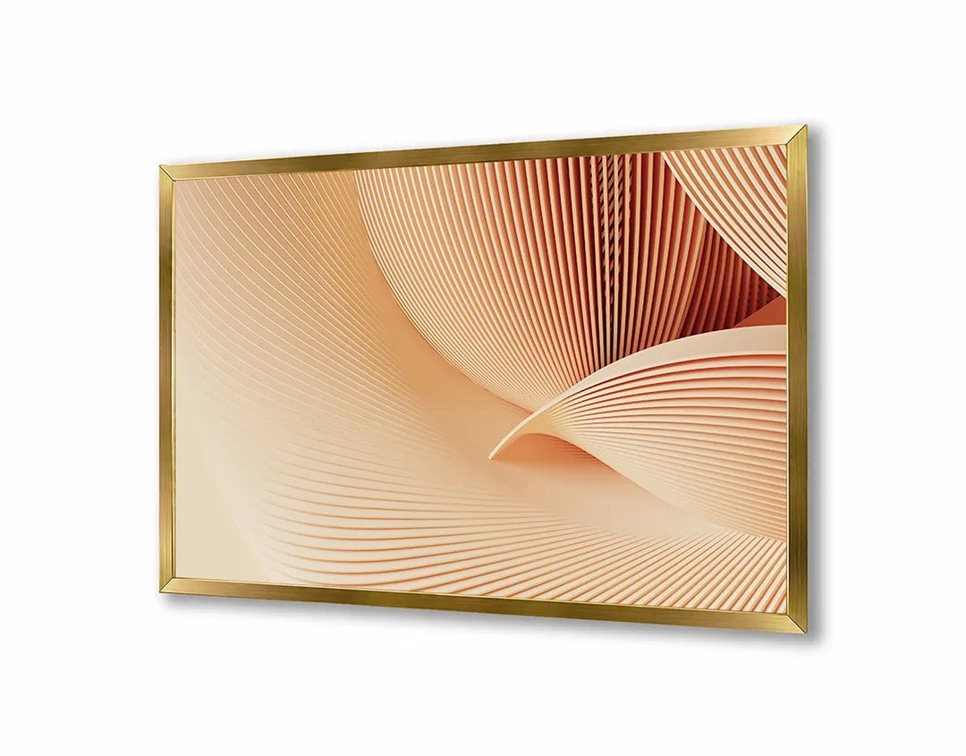 Metalen Magneetbord met print van Abstract zand golf perfect als decoratie
