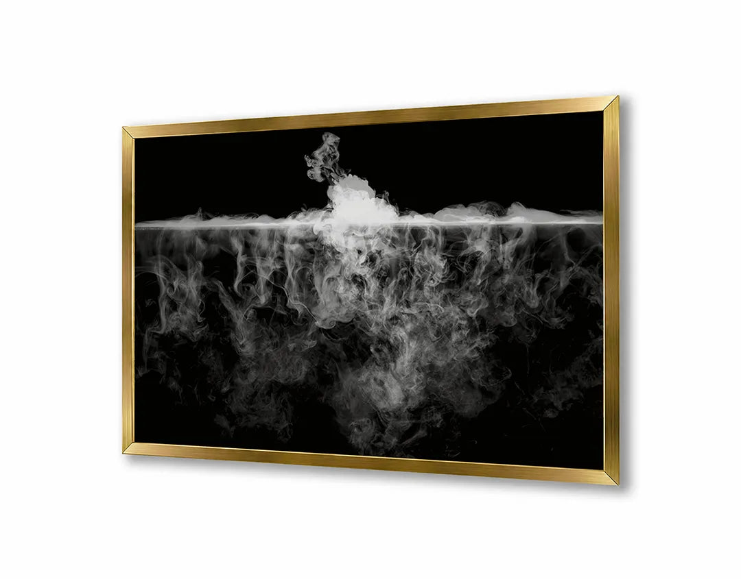 Metalen Magneetbord met print van Mist over bos perfect als decoratie