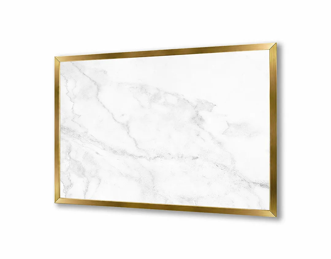Metalen Magneetbord met print van Wit marmer textuur perfect als decoratie