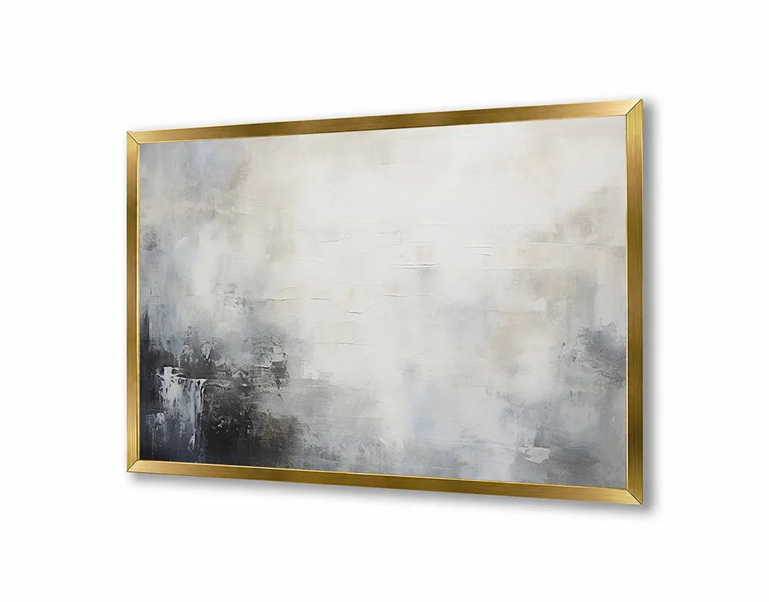 Metalen Magneetbord met print van Abstract beige grijs perfect als decoratie