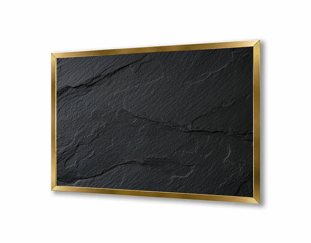 Metalen Magneetbord met print van Zwart ruw beton perfect als decoratie