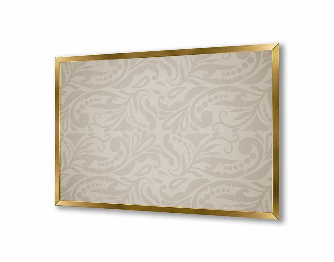 Metalen Magneetbord met print van Licht damast patroon perfect als decoratie