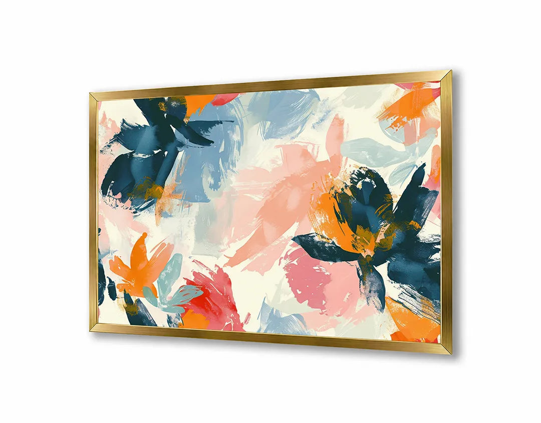 Metalen Magneetbord met hoogwaardige afbeelding van Abstracte verf rood groen voor aan de muur