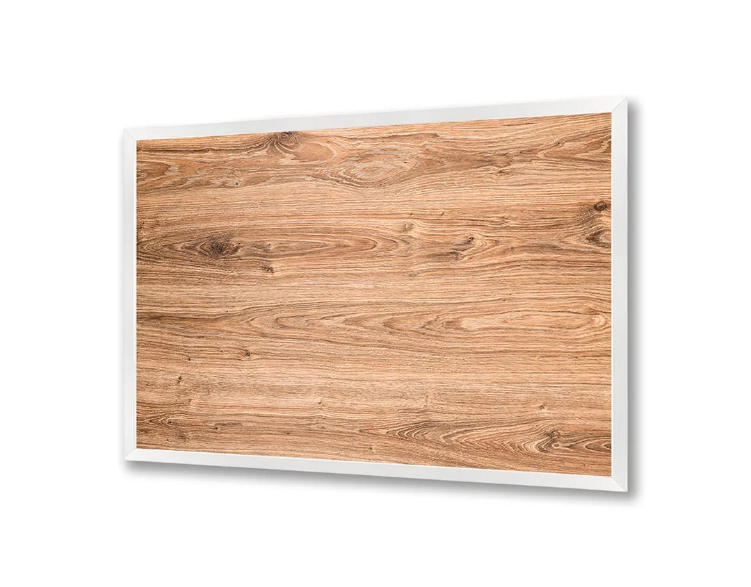 Metalen Magneetbord met afbeelding van licht eikenhout textuur in warm lichtbruin kleuren