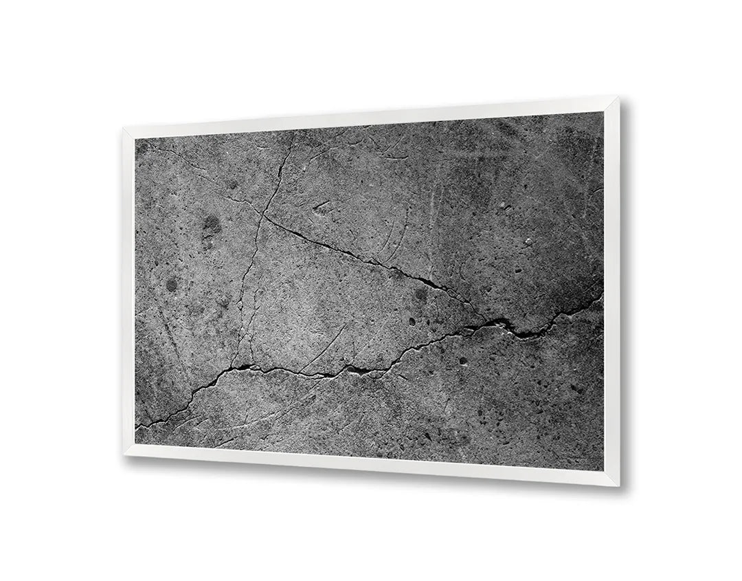 Metalen Magneetbord met afbeelding van gebarsten betonnen muur in ruw grijs kleuren