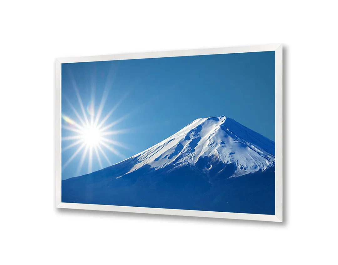 Metalen Magneetbord met print van Mount fuji sneeuw perfect als decoratie