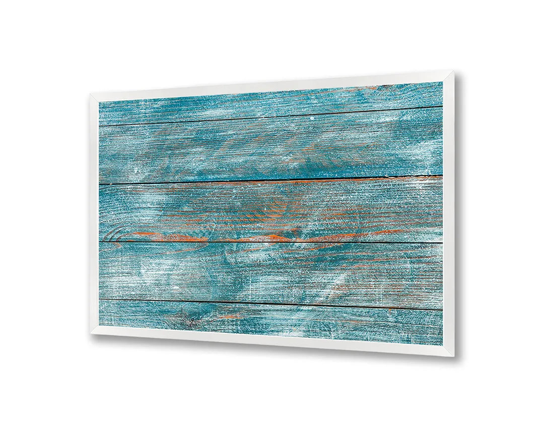 Metalen Magneetbord met print van Blauw hout textuur perfect als decoratie