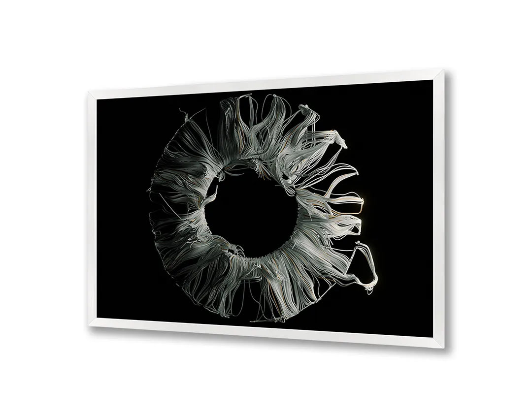 Metalen Magneetbord met print van Zwart wit bloem x-ray perfect als decoratie