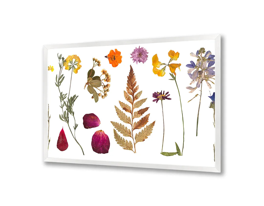 Metalen Magneetbord met print van Gedroogde herfstbladeren perfect als decoratie