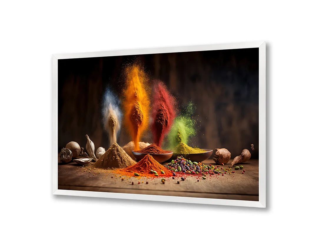 Metalen Magneetbord met print van Kruiden explosie kleur perfect als decoratie