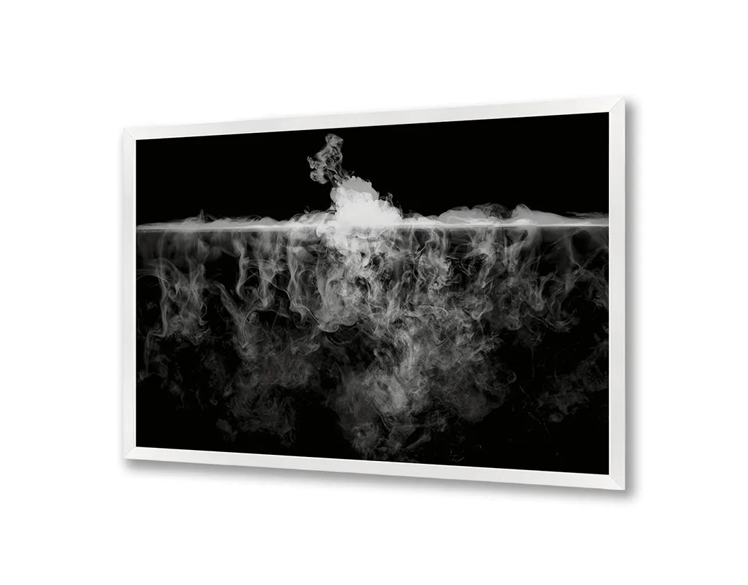 Metalen Magneetbord met print van Mist over bos perfect als decoratie