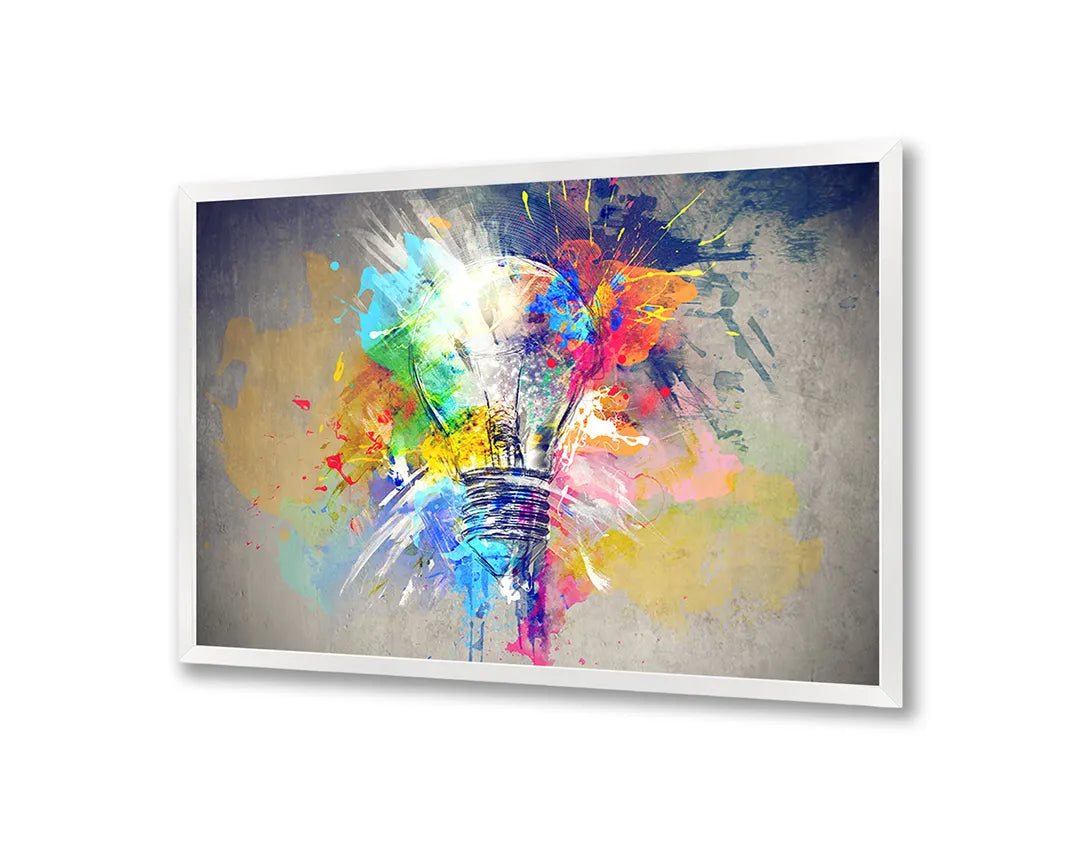 Metalen Magneetbord met afbeelding van kleurrijke abstracte aquarel verf in regenboog kleuren kleuren