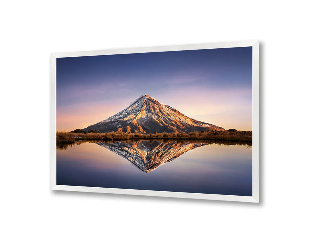 Metalen Magneetbord met print van Bergmeer weerspiegeling perfect als decoratie