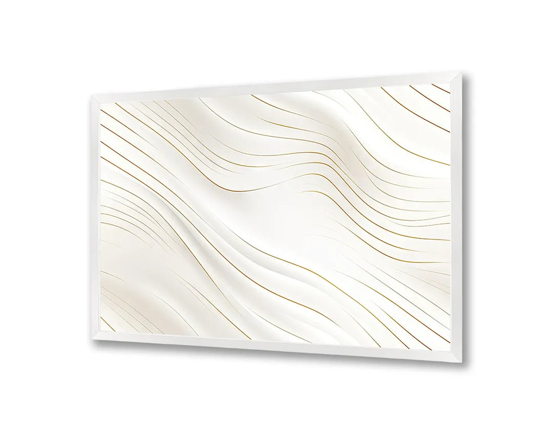 Metalen Magneetbord met print van Witte zandgolven textuur perfect als decoratie