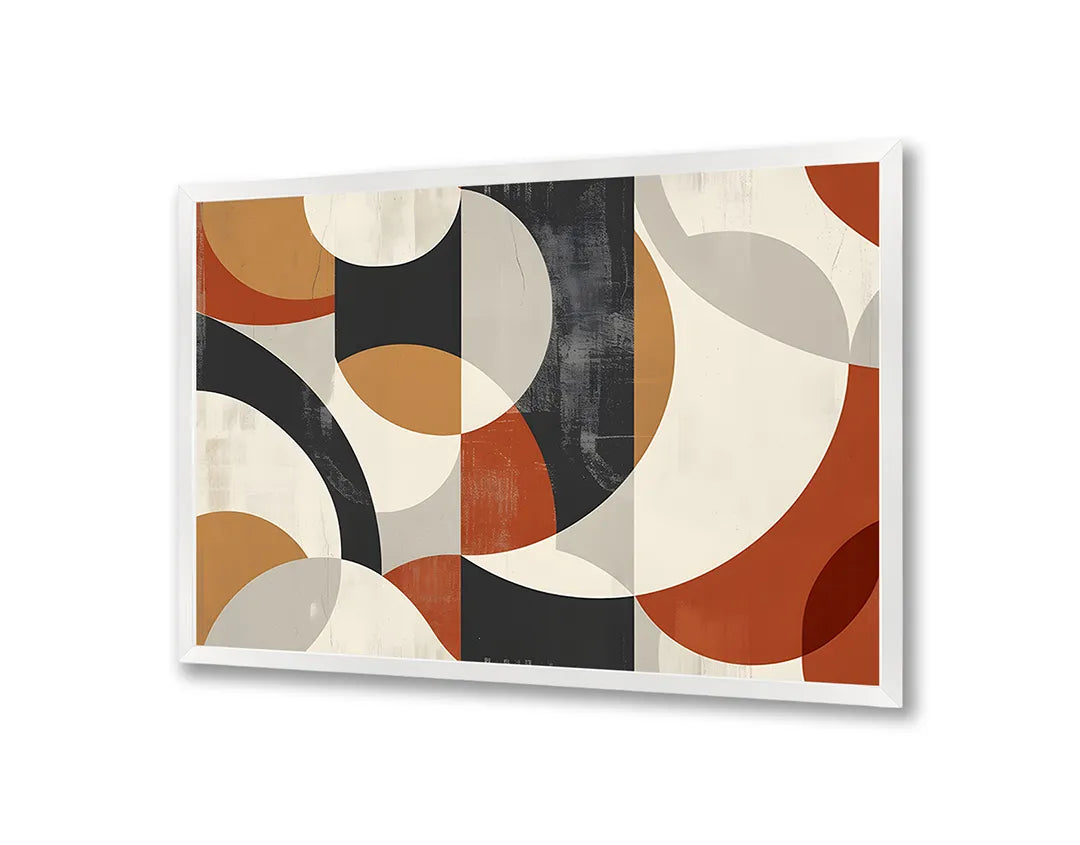 Metalen Magneetbord met print van Retro geometrische vormen perfect als decoratie