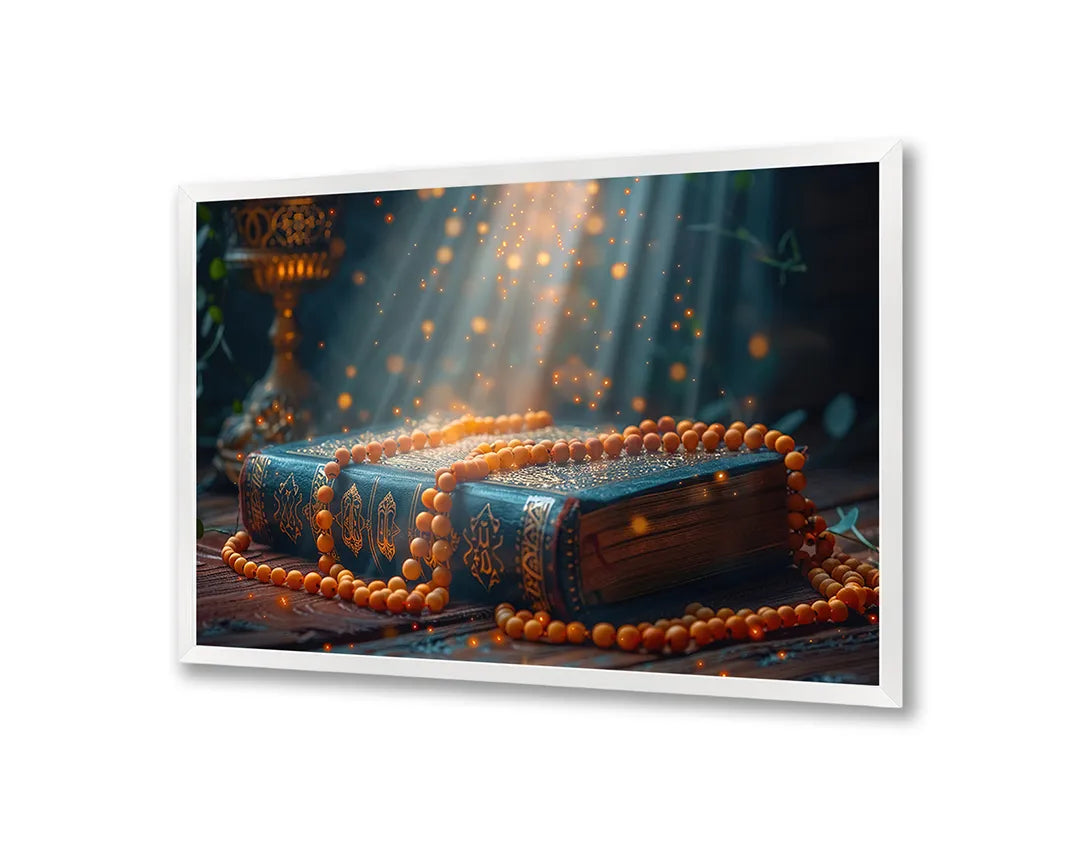 Metalen Magneetbord met print van Magisch boek in bos perfect als decoratie