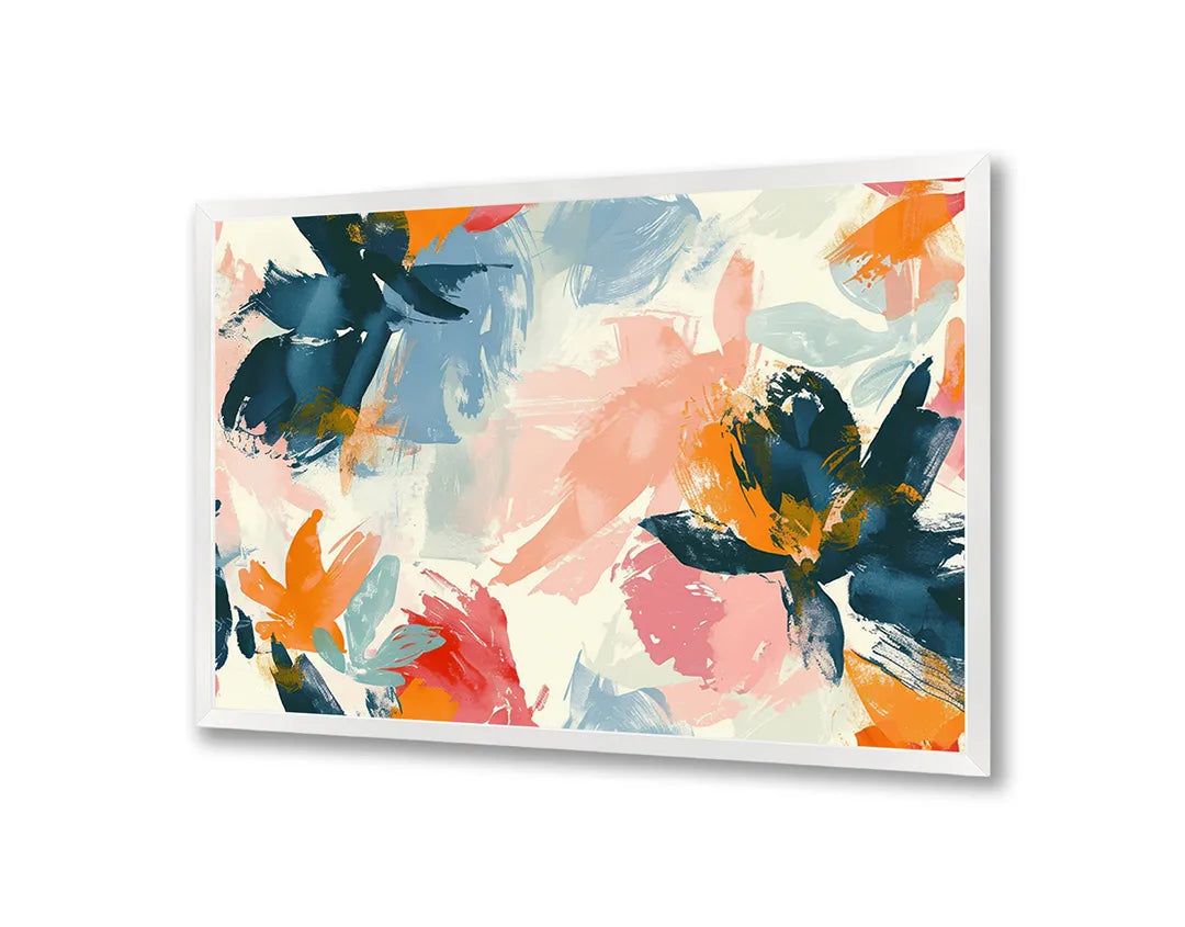Metalen Magneetbord met hoogwaardige afbeelding van Abstracte verf rood groen voor aan de muur