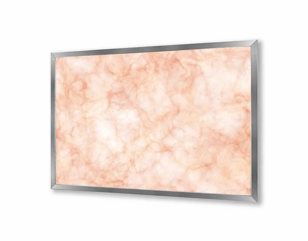 Metalen Magneetbord met afbeelding van roze marmer textuur in zacht pastel roze kleuren