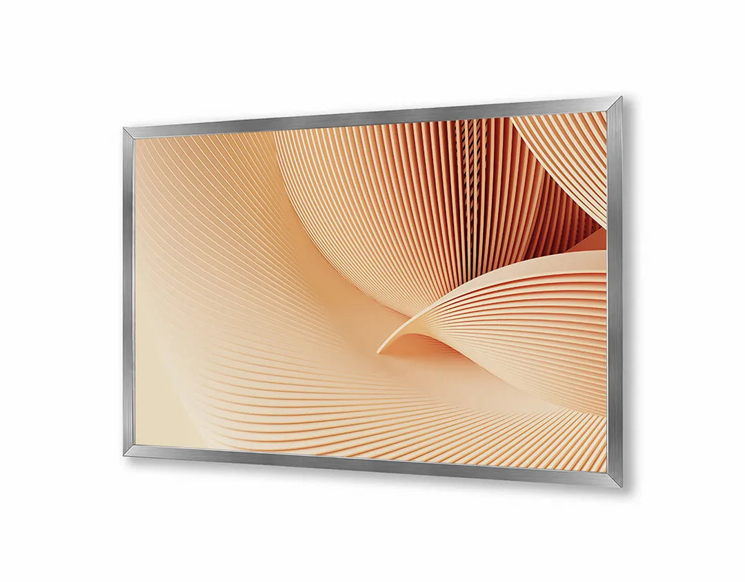 Metalen Magneetbord met print van Abstract zand golf perfect als decoratie