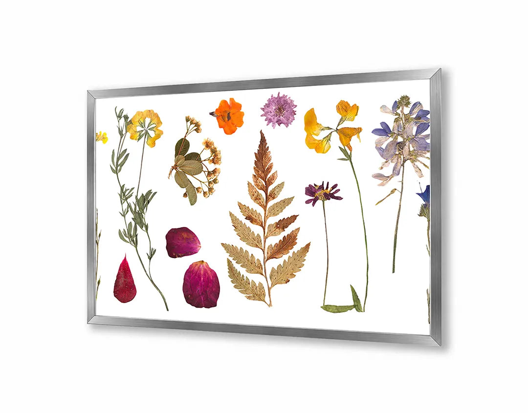 Metalen Magneetbord met print van Gedroogde herfstbladeren perfect als decoratie