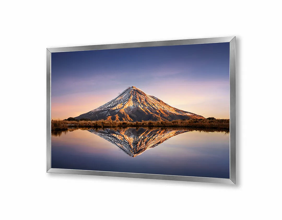 Metalen Magneetbord met print van Bergmeer weerspiegeling perfect als decoratie